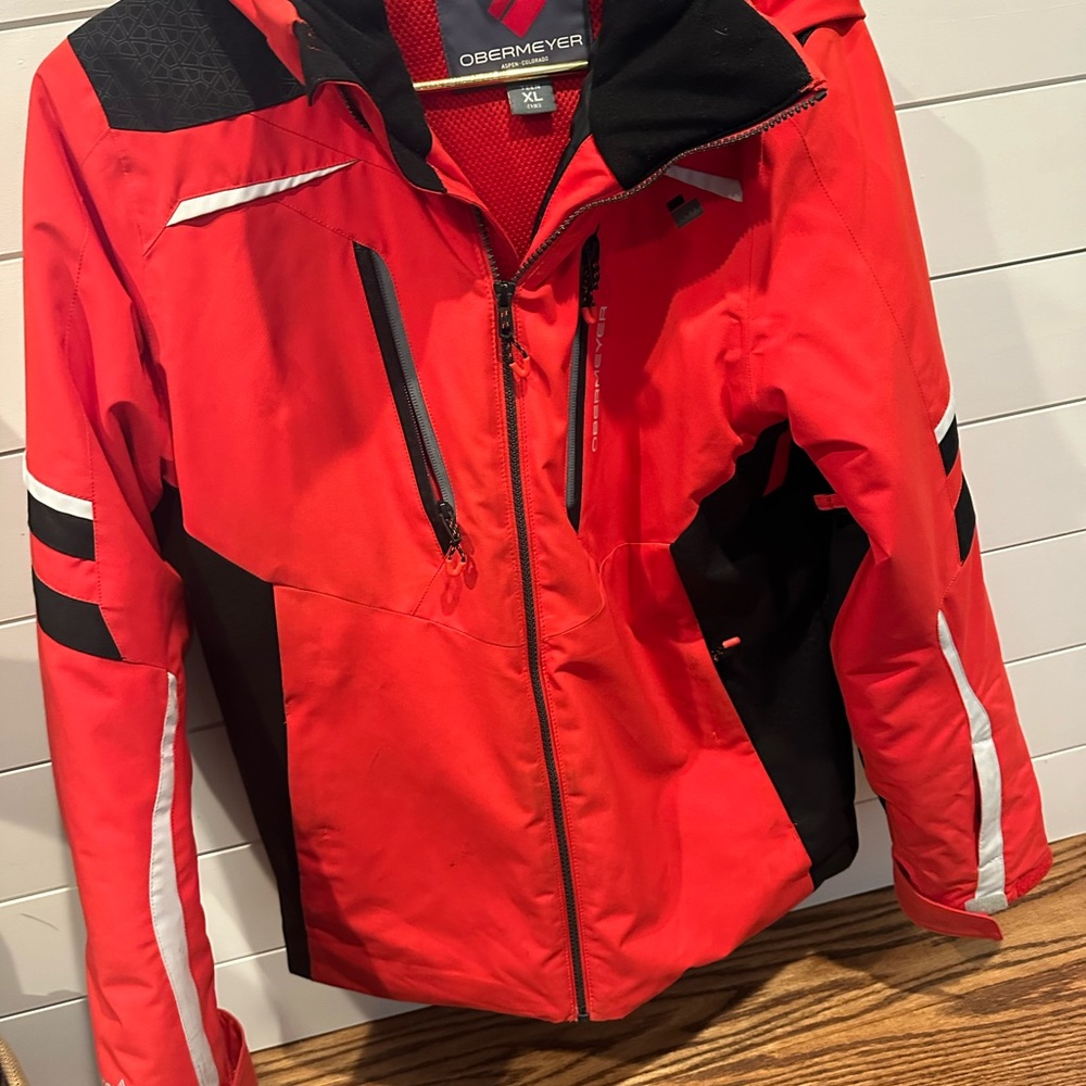 Obermeyer Red and Black Jacket